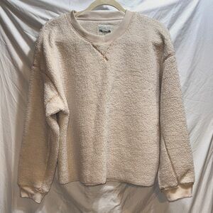 American Eagle Outfitters Cream Crew Neck Sweater